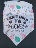 Licker Flamingo Dog Bandana-$10