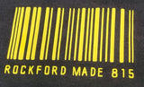 815 Barcode Glow-n-dark T-shirt- $22