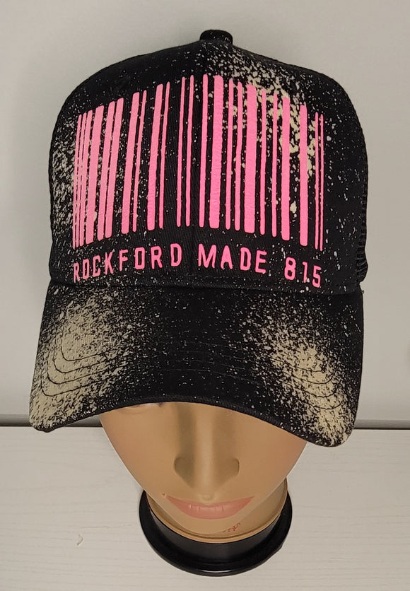 815 Barcode Glow Trucker Hat-$15