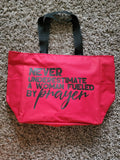 "Prayer" 2 Side Pocket Zipper Tote/Multiple colors -$22