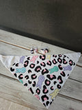 Leopard Bunny Pet Bandana w/hair bows- $10