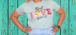 First Love Yourself Crop Top $20.00